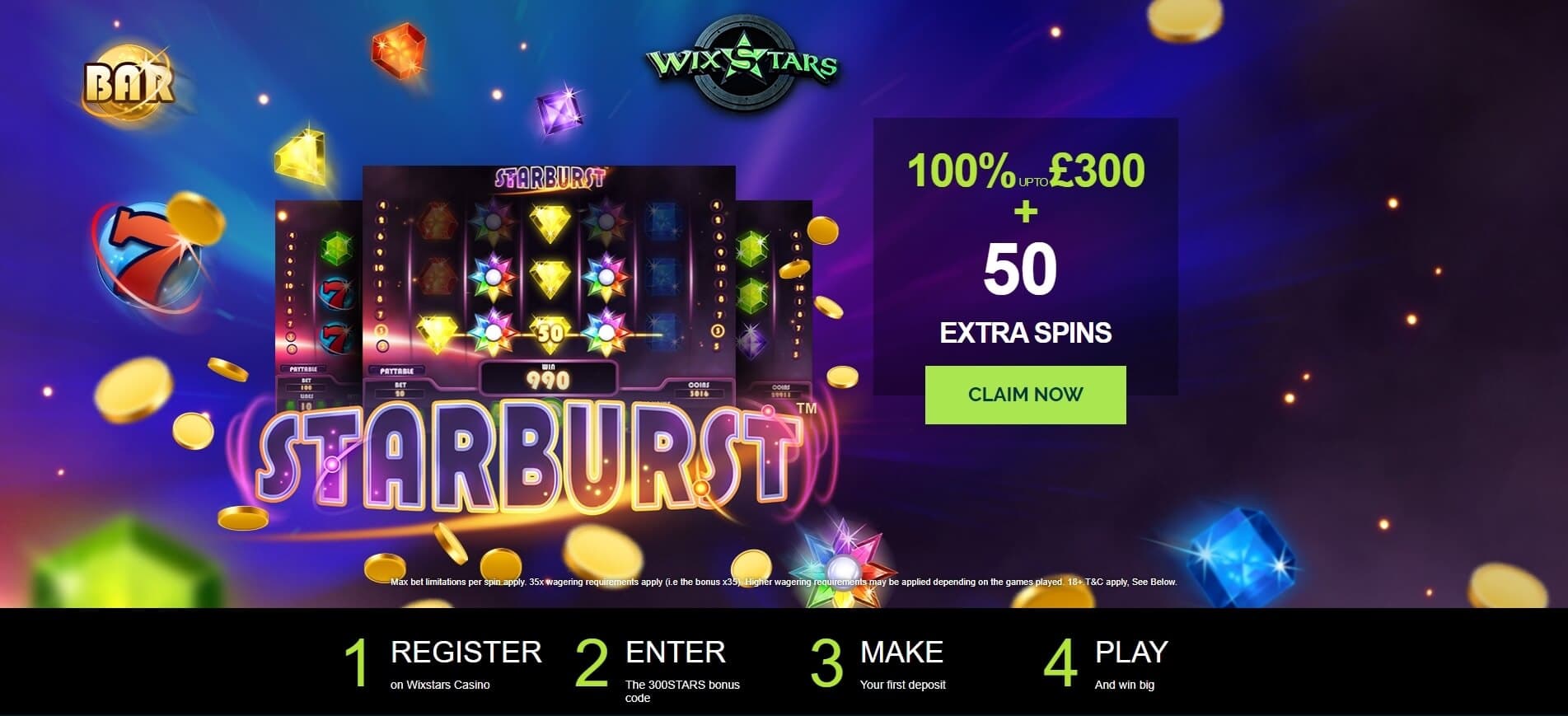 wixstars casino bonus