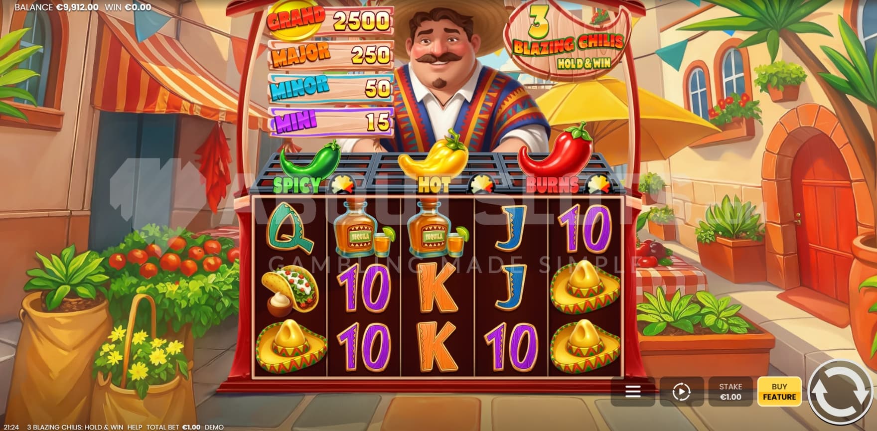 Jackpots above the reels