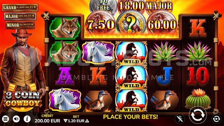 Jackpots on left side