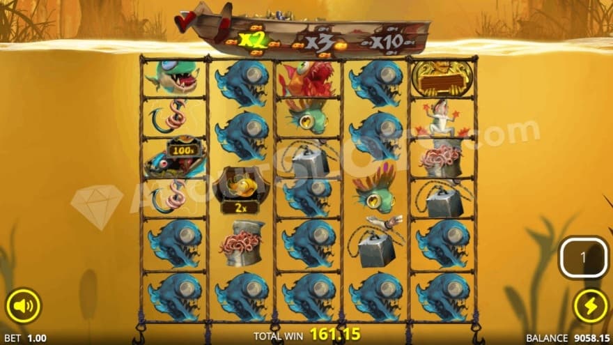 Mystery Fish reveal taking place on the reels.