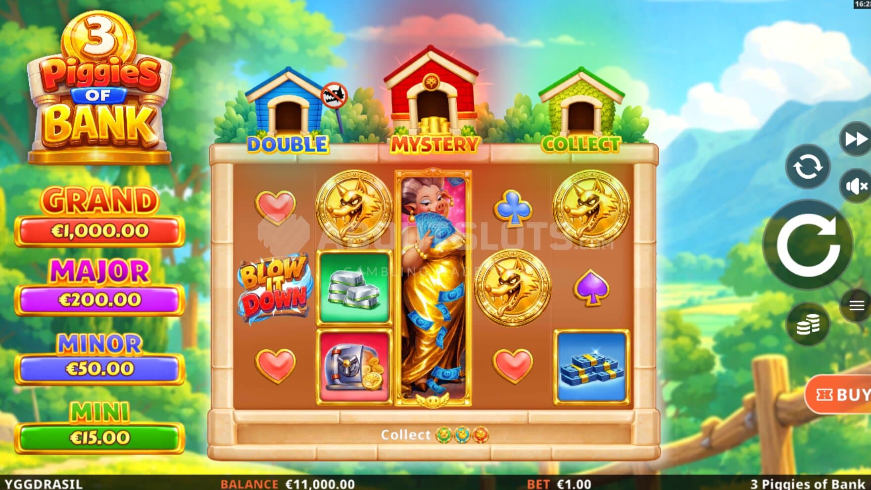 The game introduces a new character to the story in the form of Mamma Pig, taking the role of a Expanding Multiplier Wild Symbol