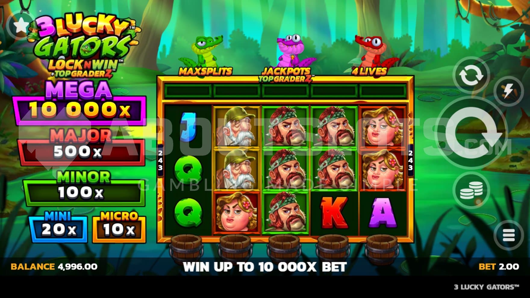 A casino slot in a swamp.