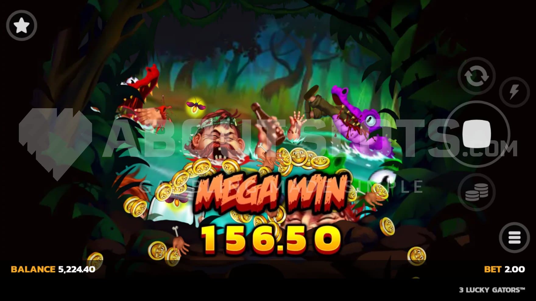 A win of over 78X the bet.