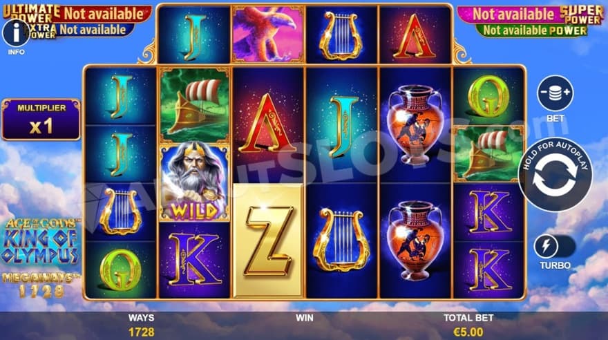 Base game here you can see clouds surrounding the reels.