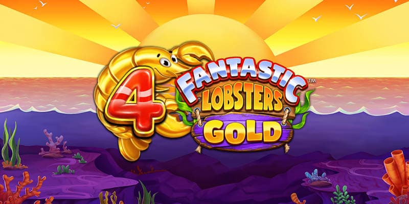 4 Fantastic Lobsters Gold Banner