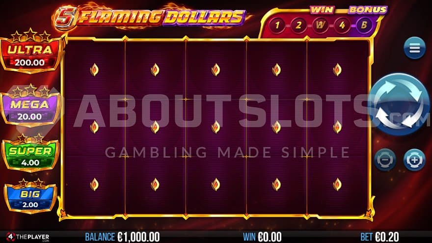 A casino slot with five reels.
