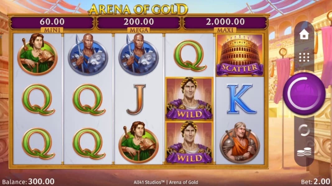 Arena of Gold Slot Gameplay