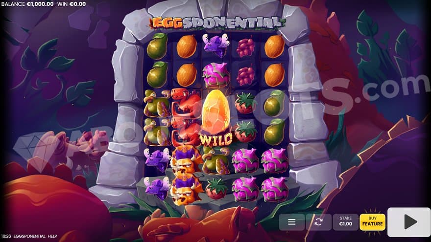 A casino slot in a cave.