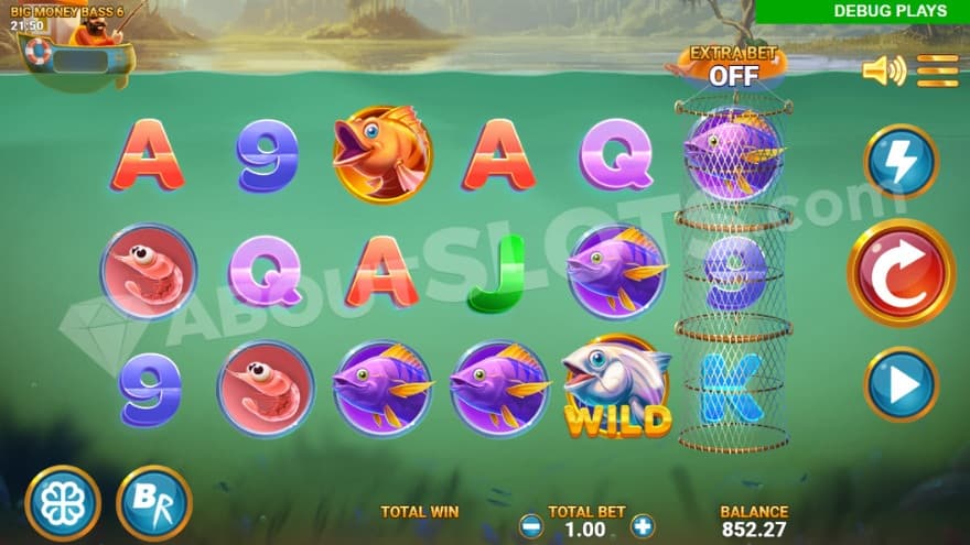 Base game where a fisherman can be seen to the left.