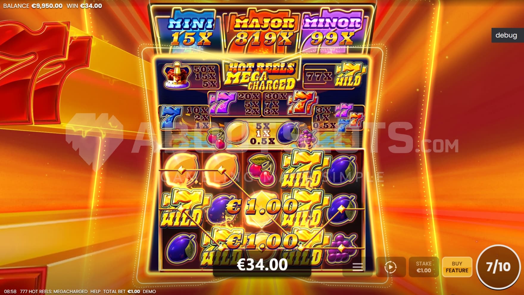 Sticky Wilds in view