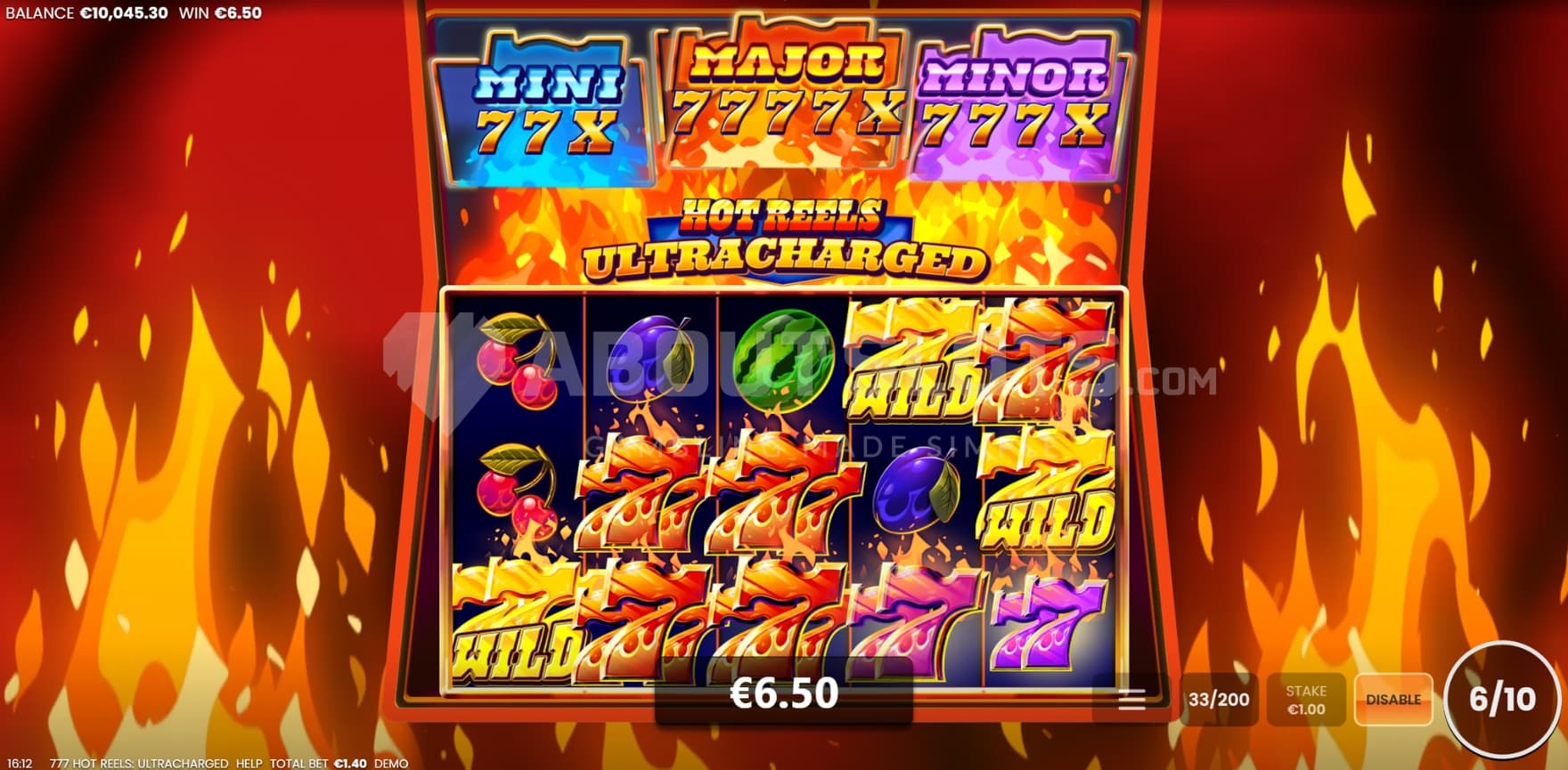 Wild Symbol wins on screen
