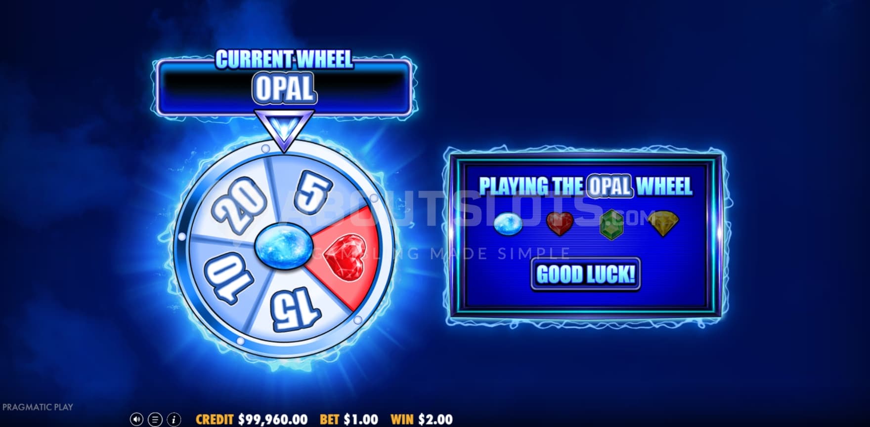 Opal Wheel activated