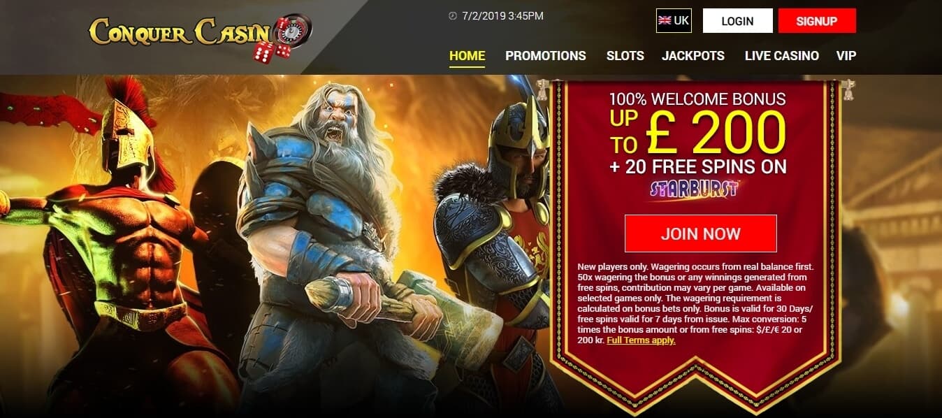 conquer caisno bonus