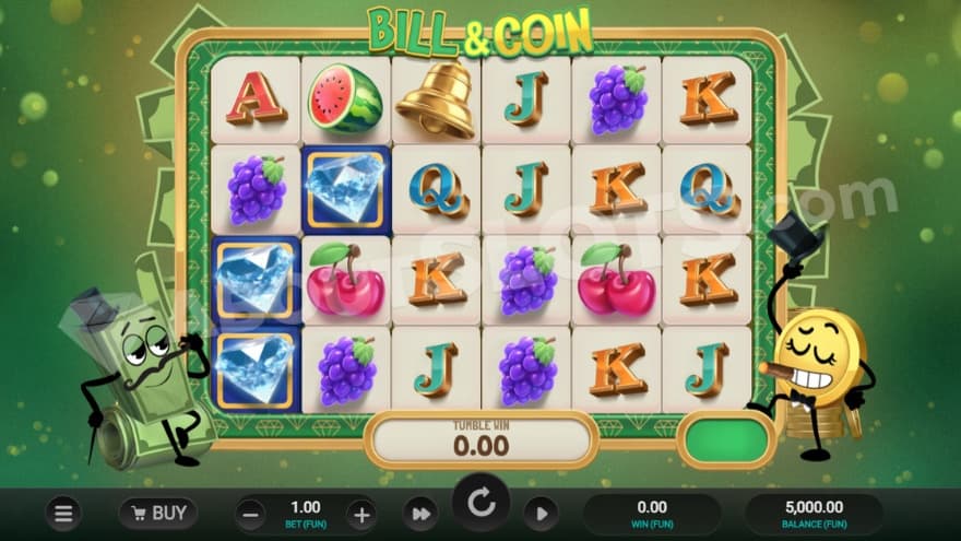 Base game where you can see Bill and Coin on the sides.