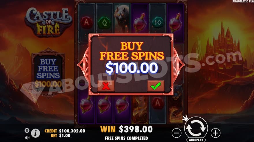 Bonus Buy feature where you have one option to choose from.