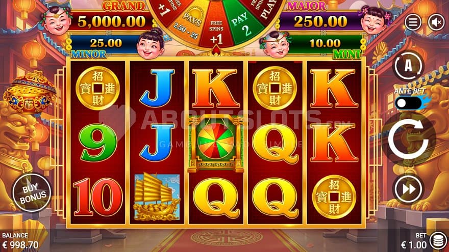 A casino slot with a Chinese theme.