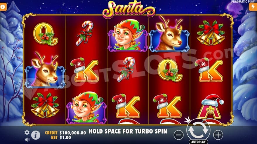 Base game with a white winter landscape in the background.