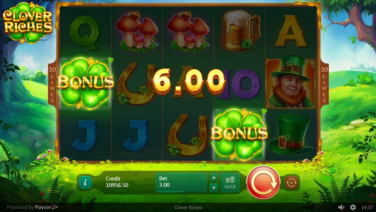 Clover Riches Slot Gameplay