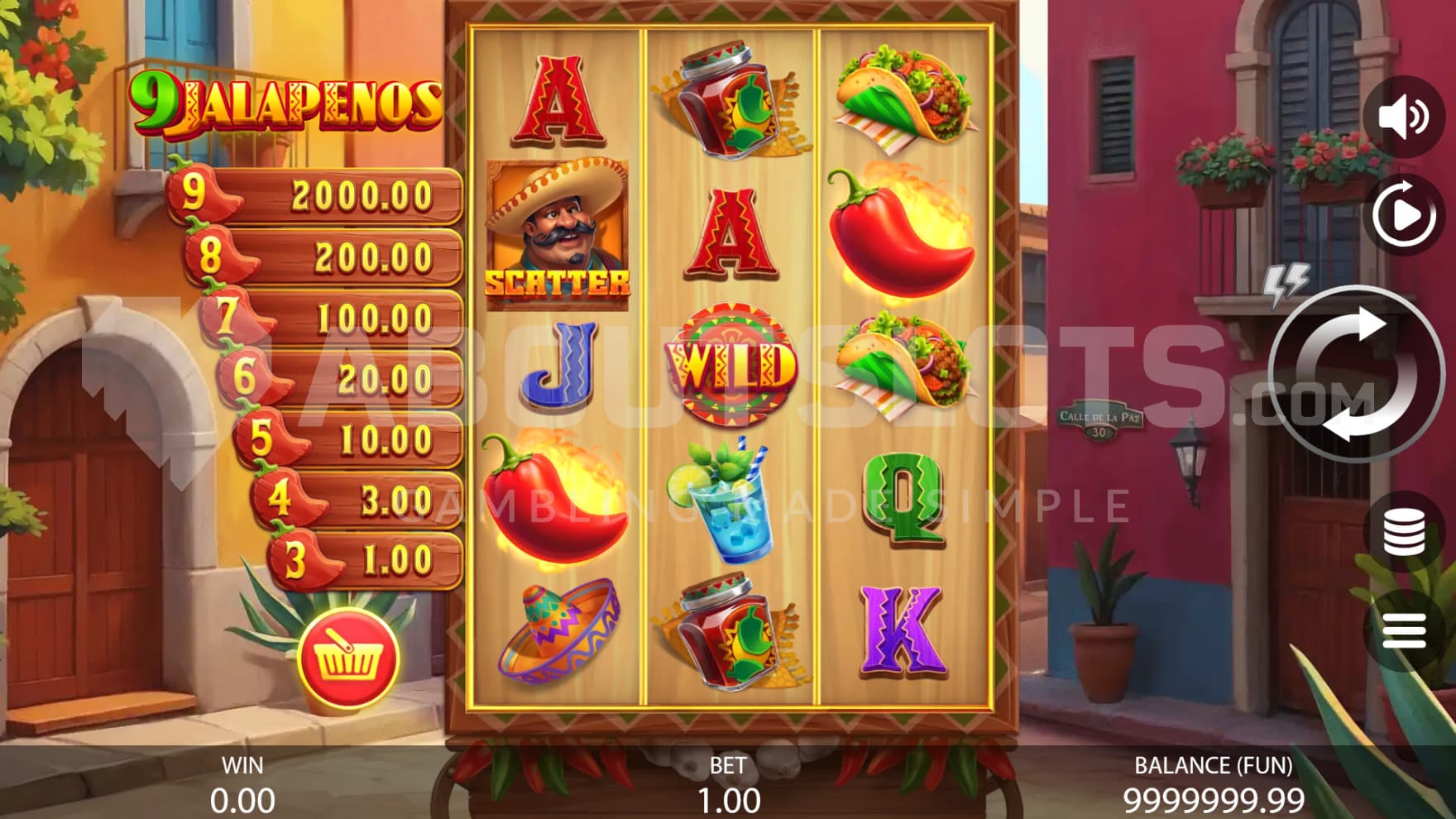 Chilis, Tacos, Chill Drinks, and Wins can be found in 9 Jalapenos