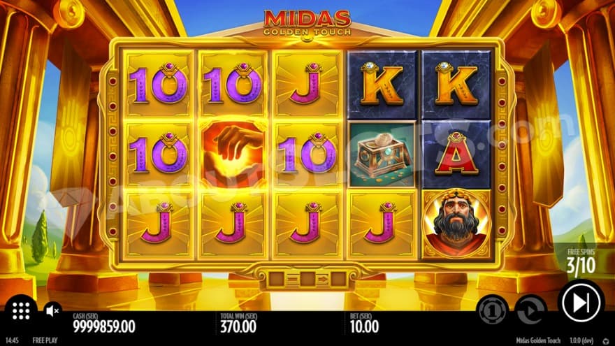 An image of the Free Spins with locked symbols