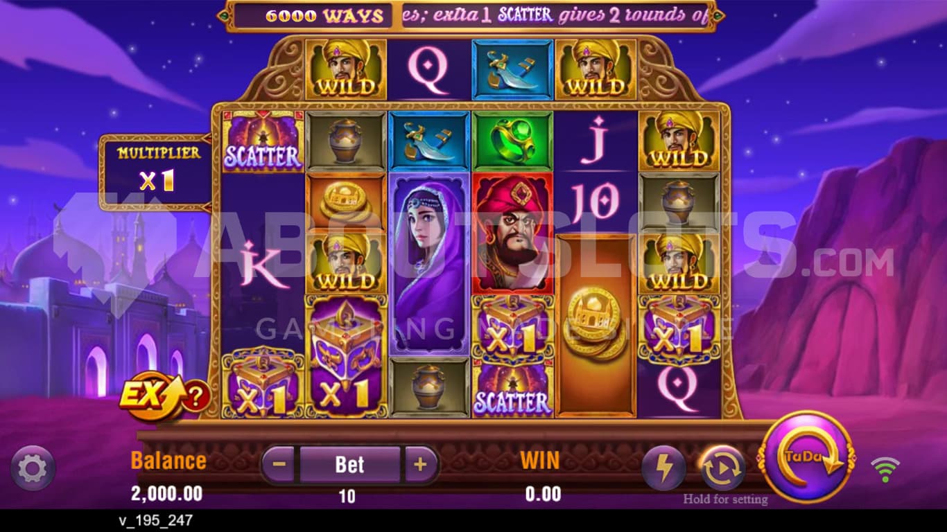 The background of the playing grid shows the city and the thieves den