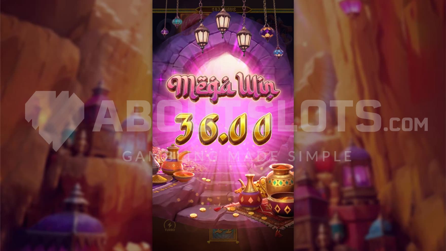 A Mega Win has been hit in the base game