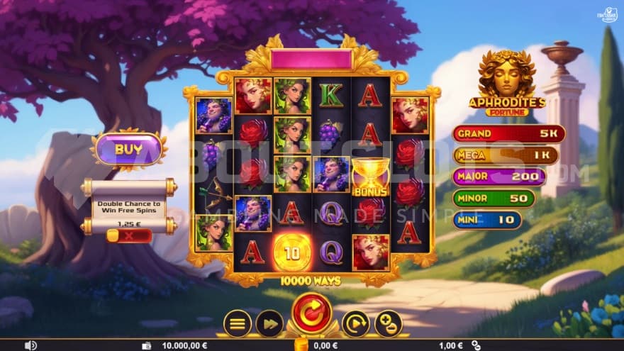 Jackpot to the right of reels