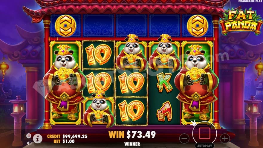 Free Spins bonus game with two expanded wilds.