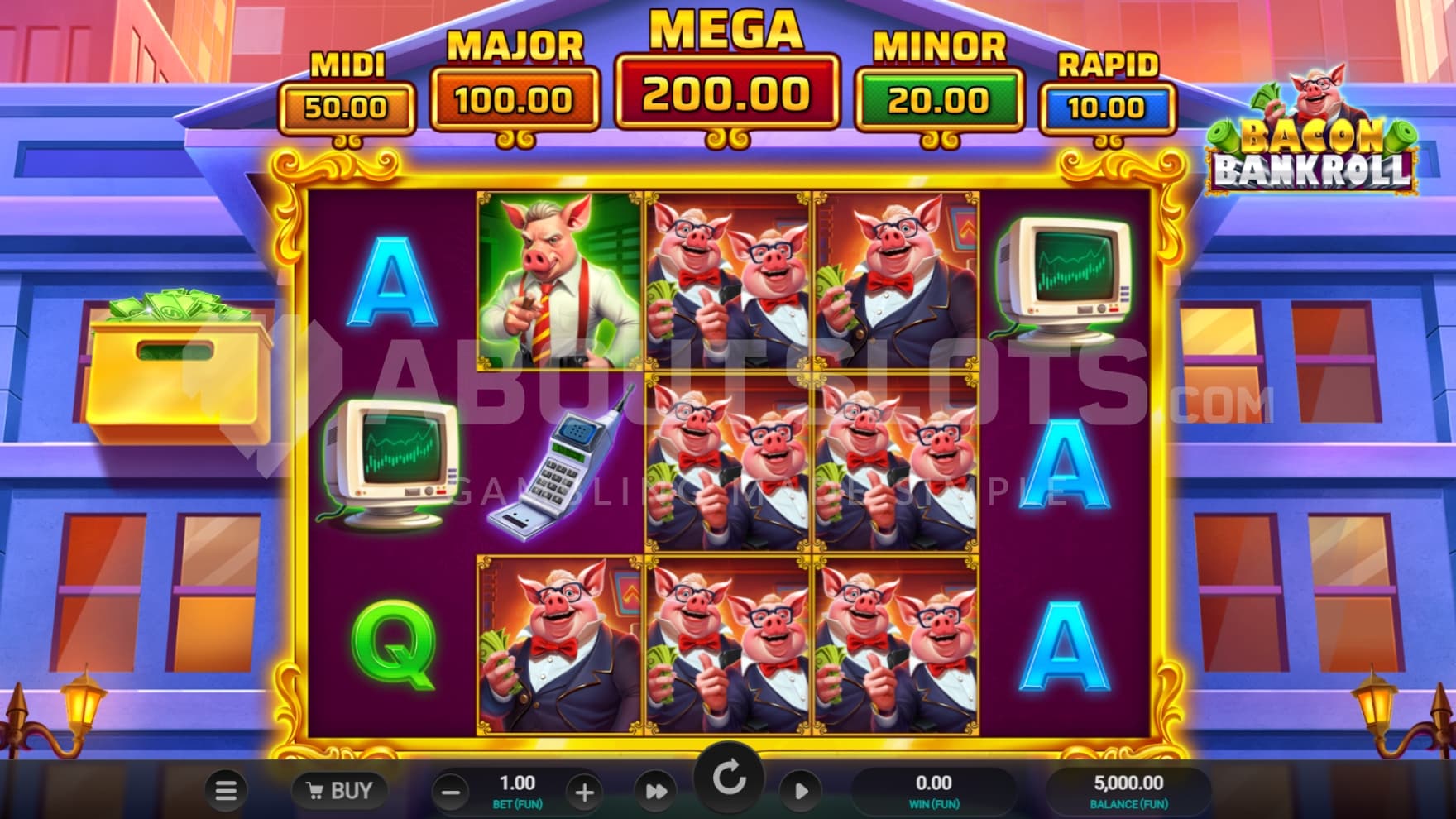 Bonus Buy below the reels