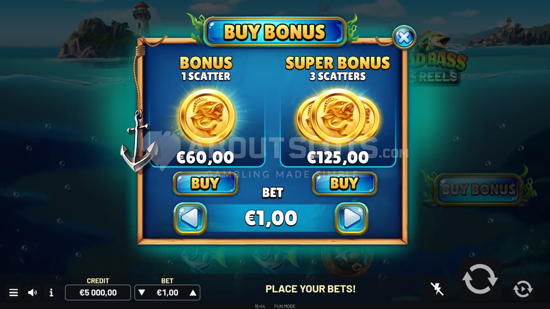 There are two Feature Buy options to choose from