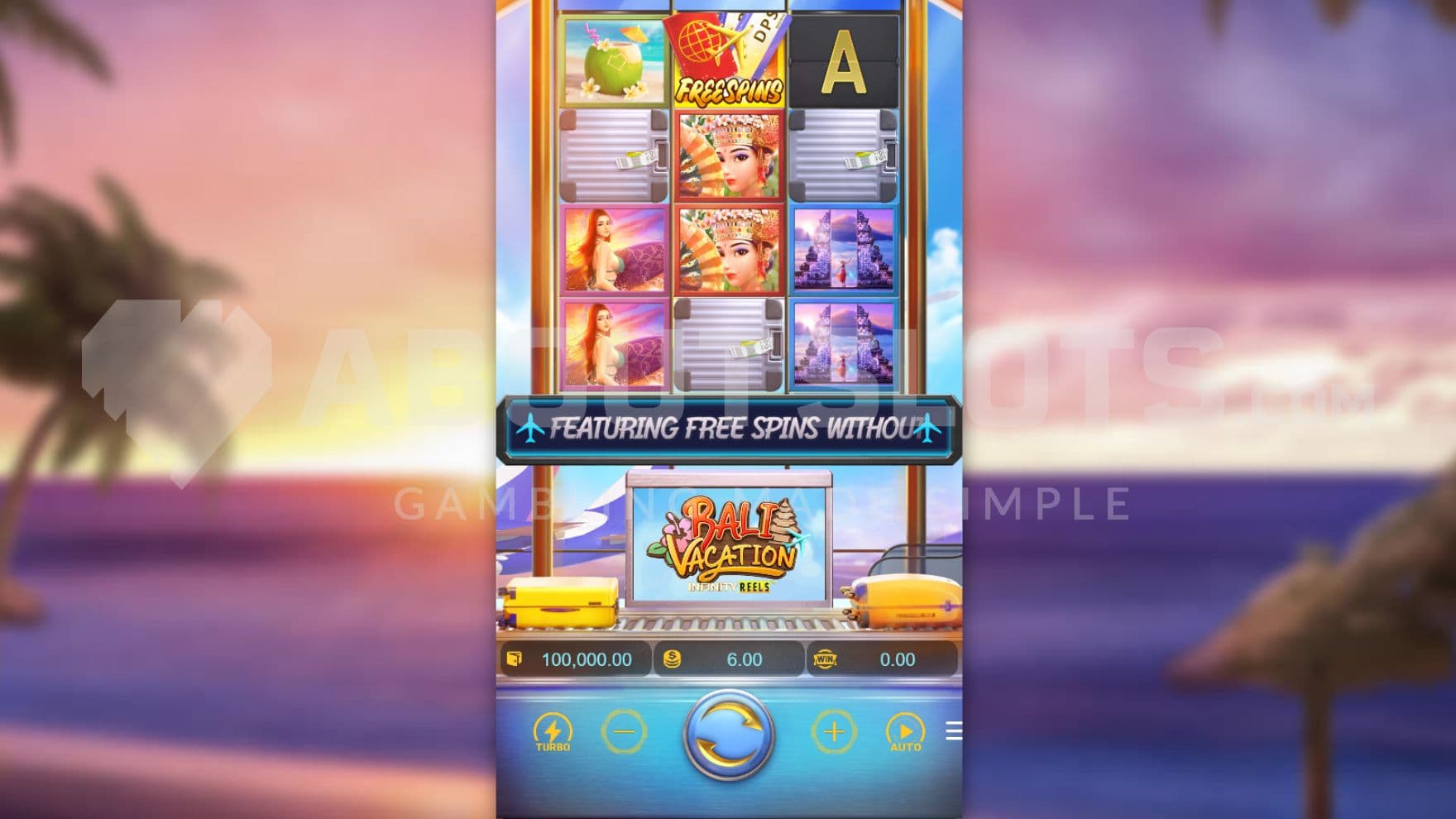 Sunset in background