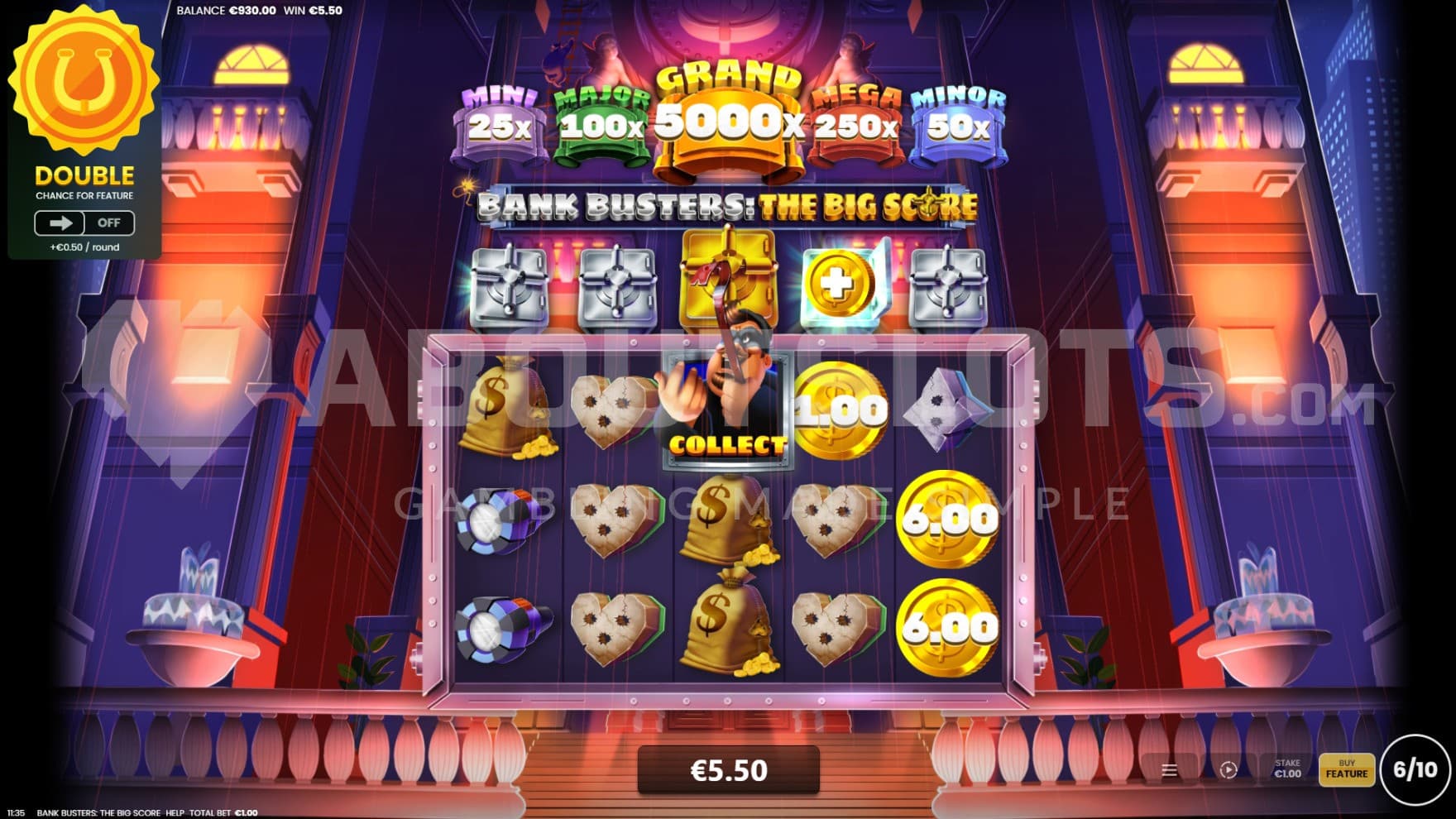 Collect Symbol on reel 3