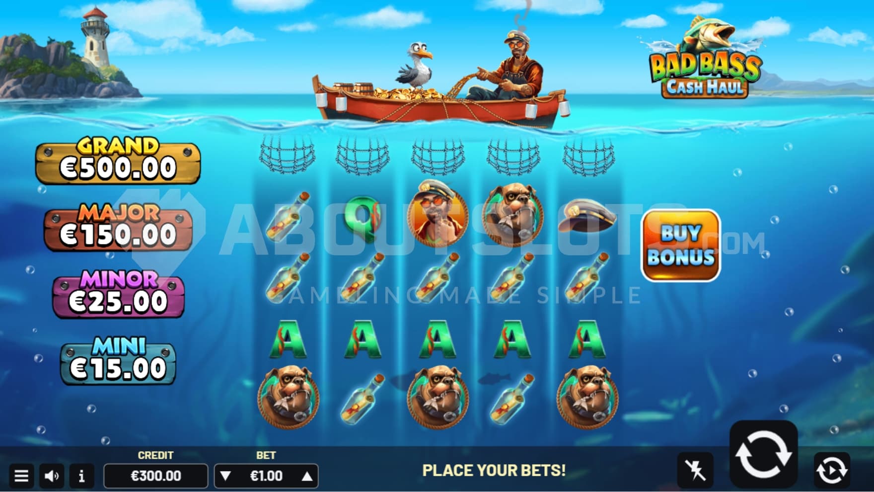 Bonus Prize on left side