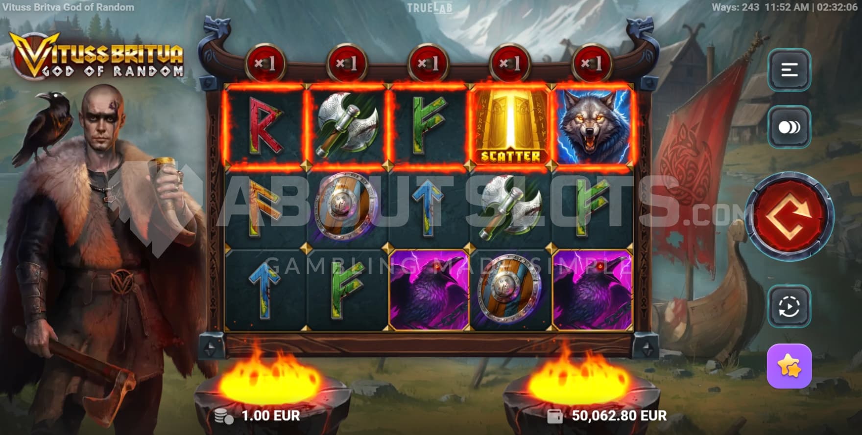 Feature Buy in right corner