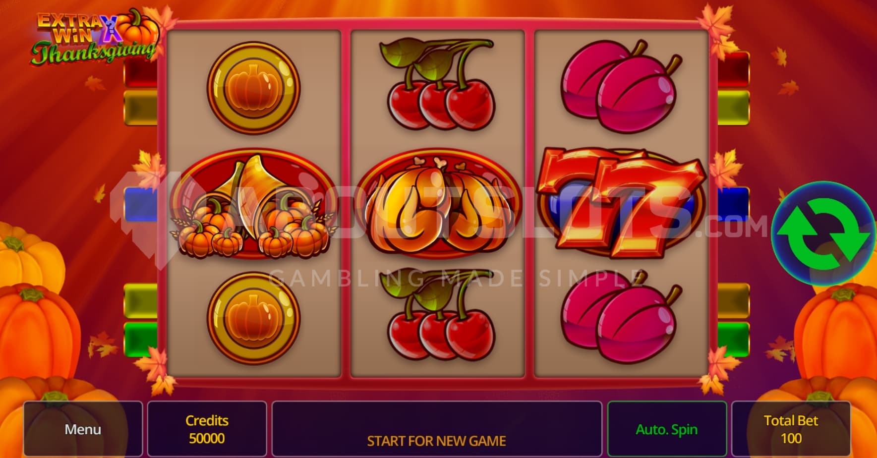 Pumpkins in backdrop