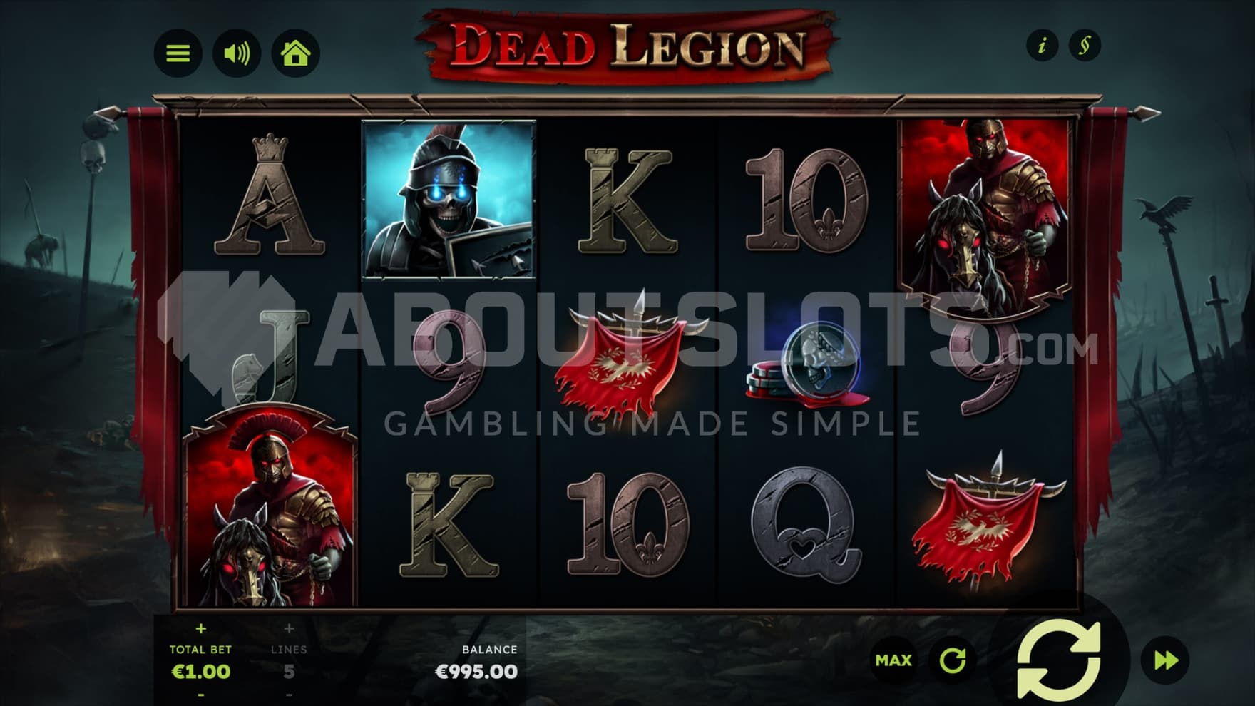 Battlefield in backdrop