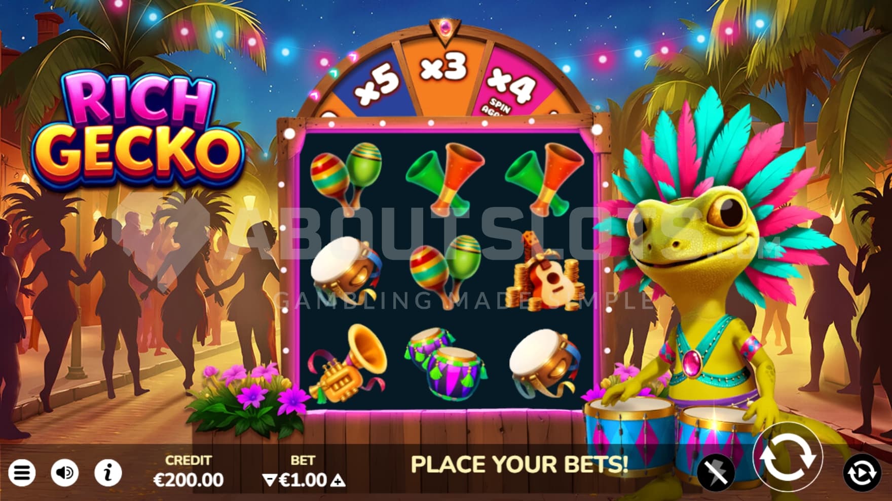 Rio Carnival as backdrop