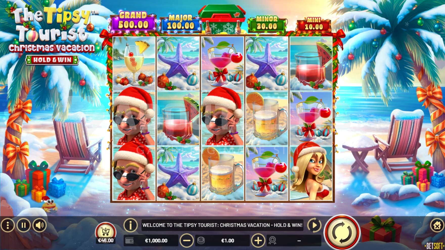 Jackpots above the reels