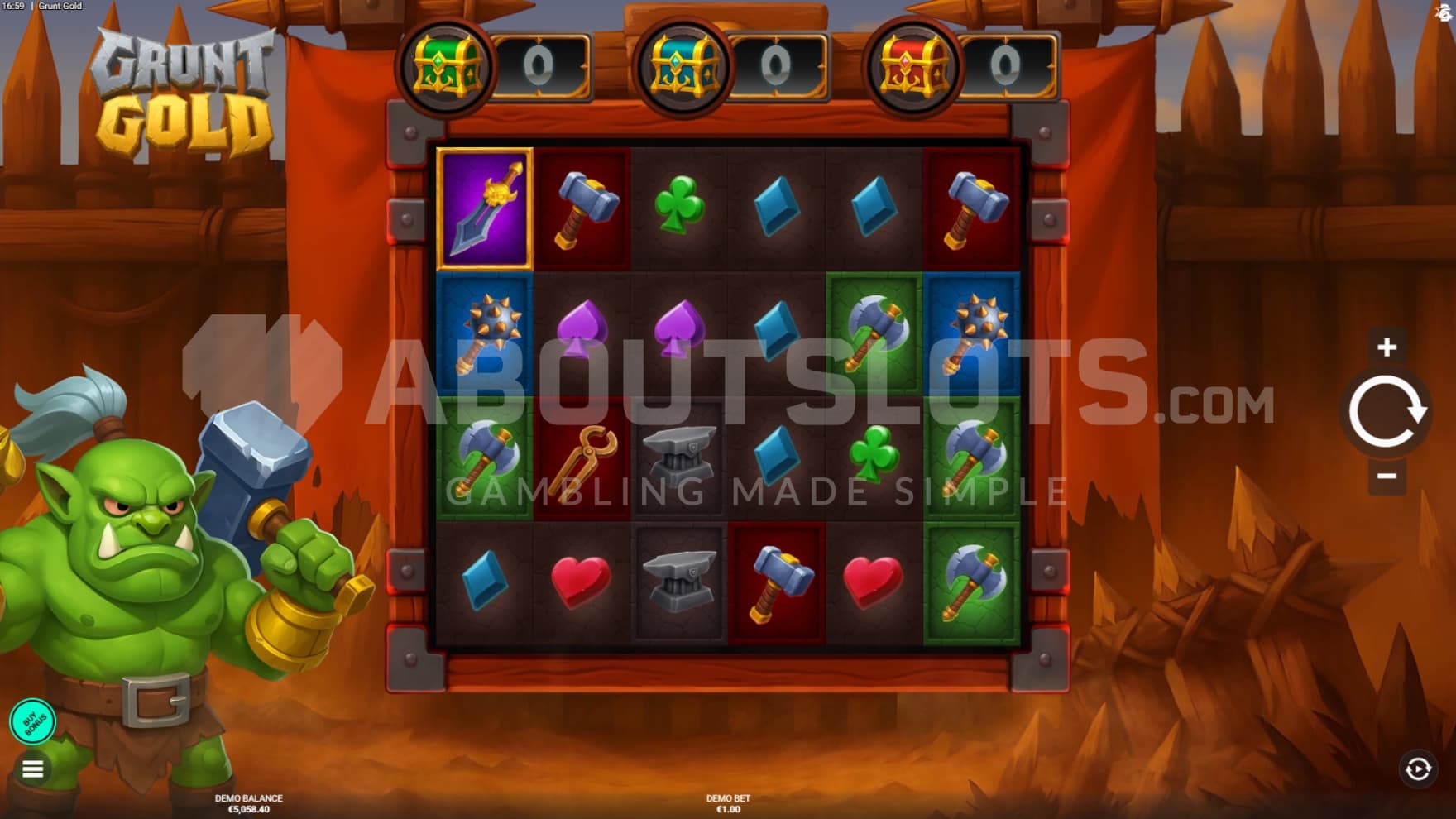 Bounty Chest above the reels