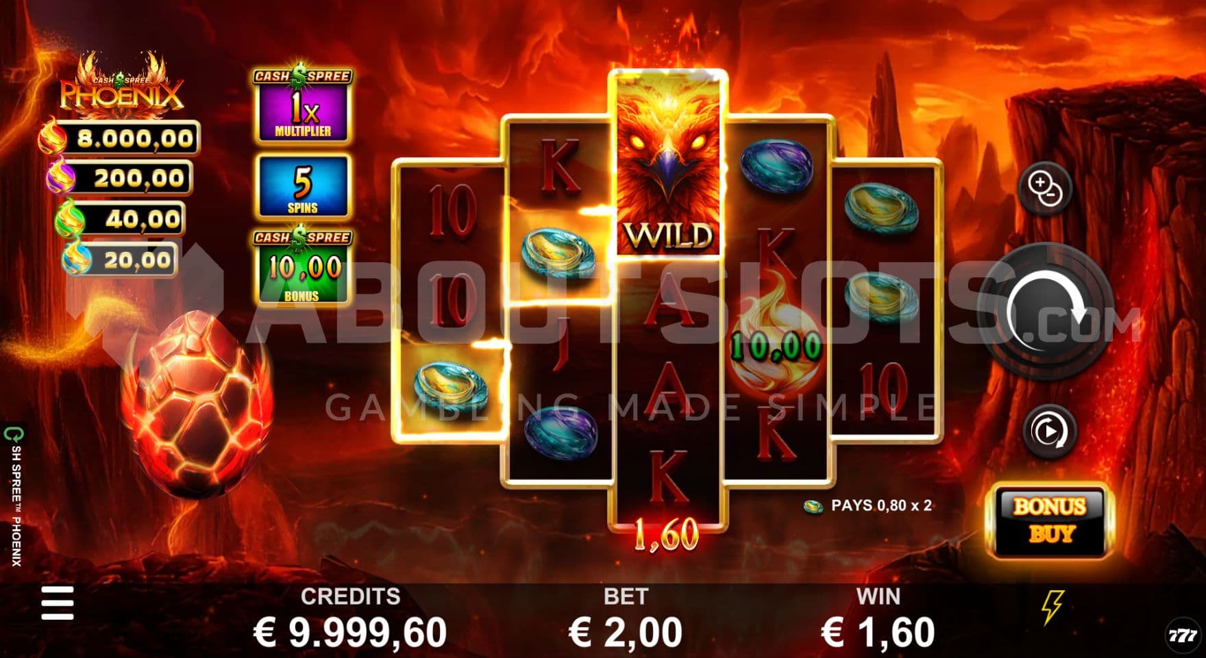 Feature Buy on right side