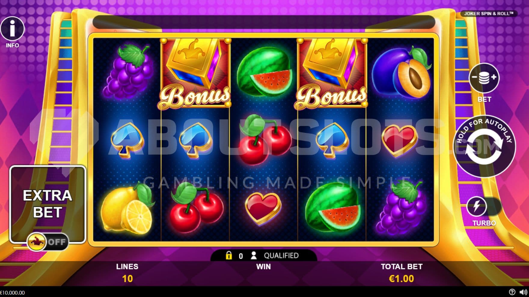 Extra Bet on left side