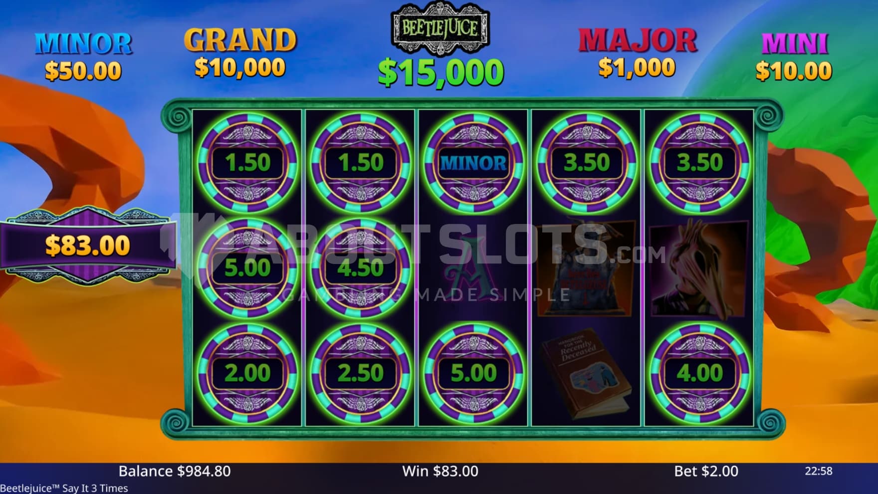 Minor Jackpot in view