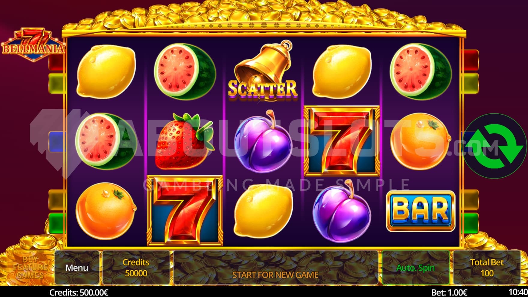 The fruity reels come with glistening visuals