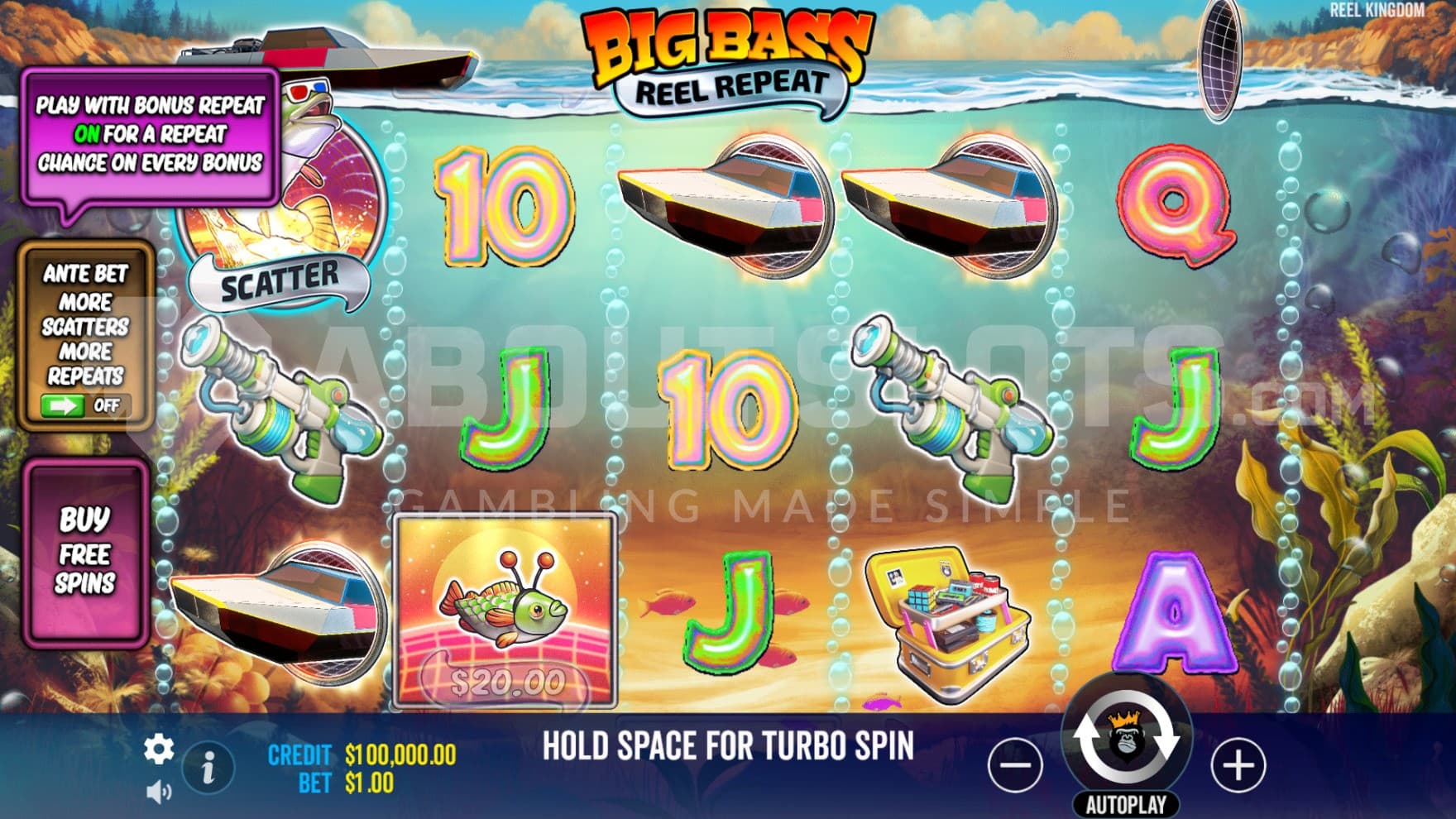 This neon sci-fi fishing-themed game takes you on a time travelling fishing trip