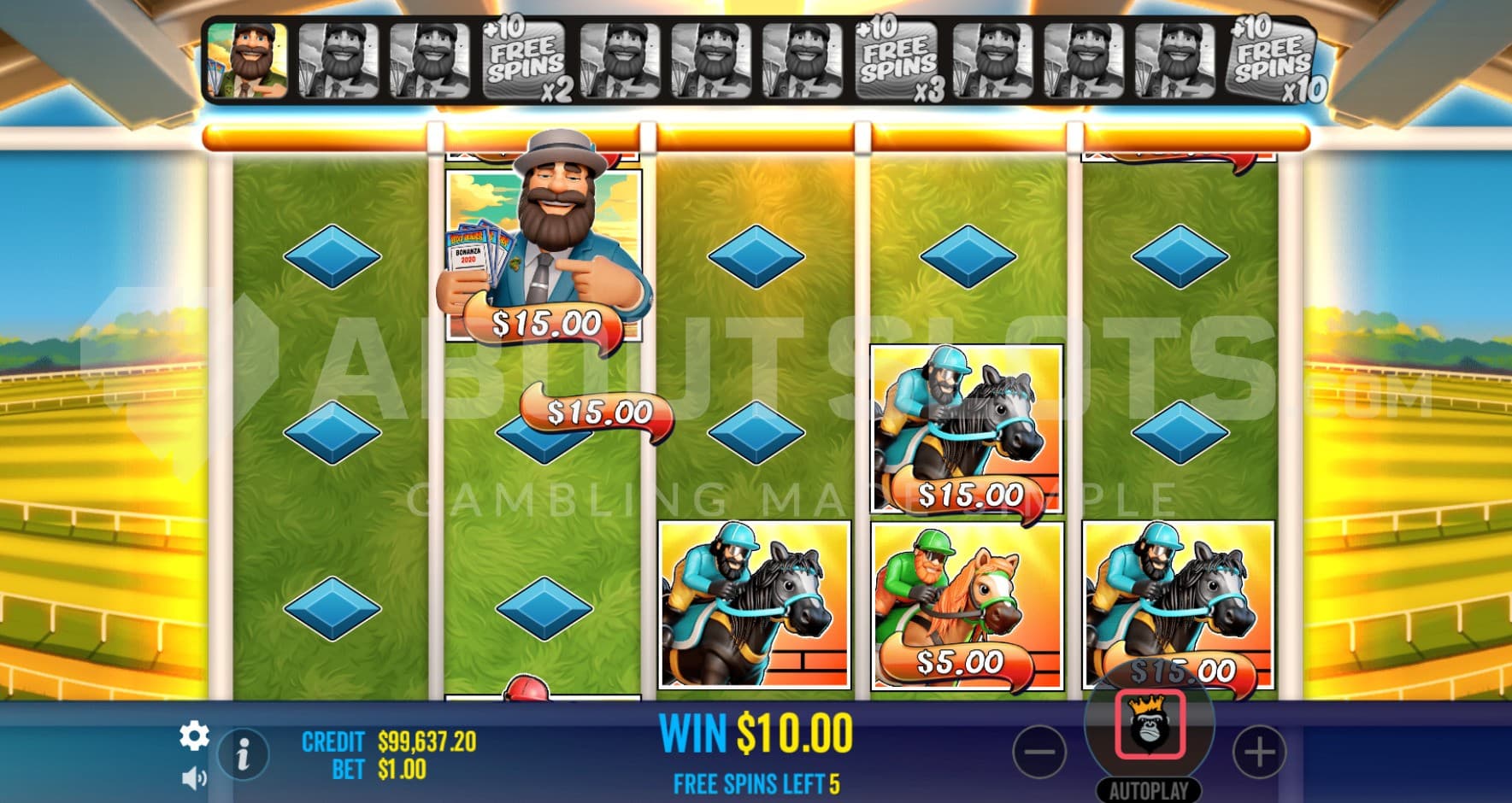 Wild Gambler on reel 2