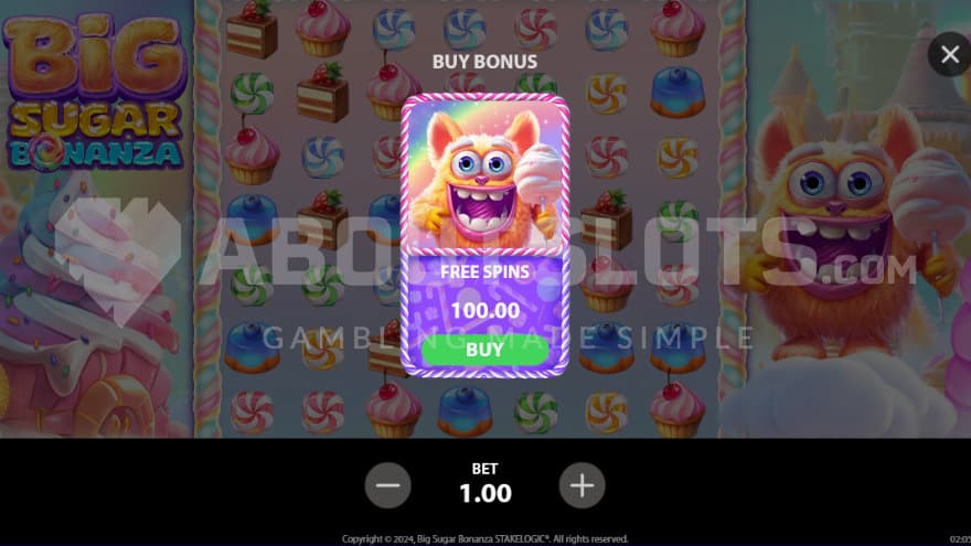 Bonus Buy feature with one option to choose from.