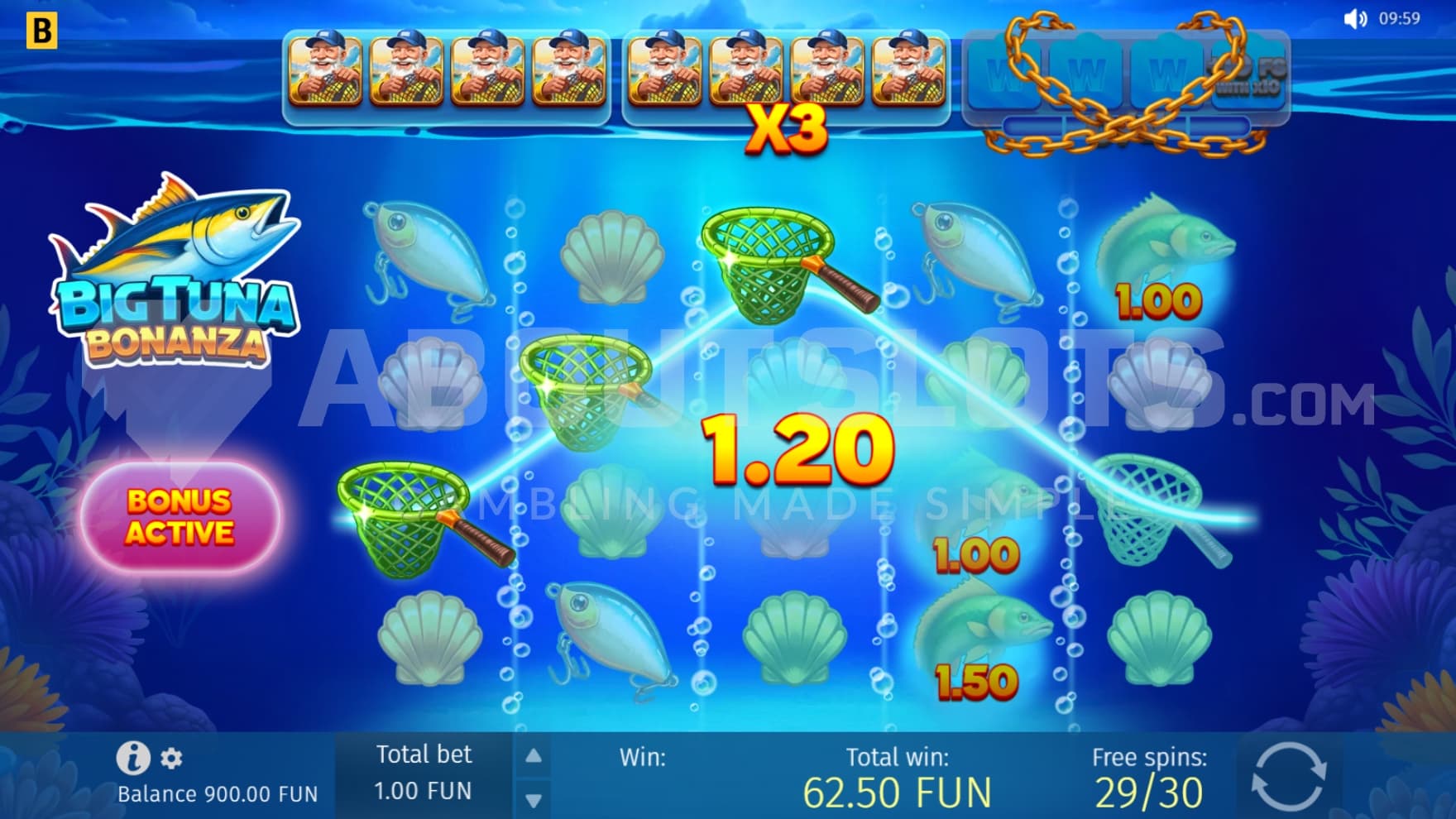 3X Multiplier activated