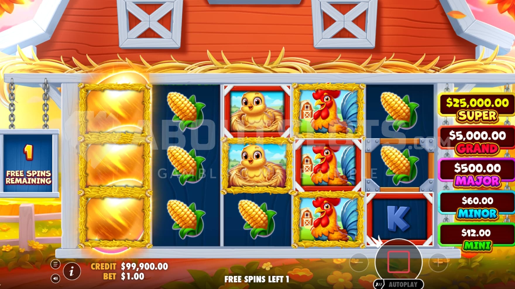 Scatter Symbols on first reel