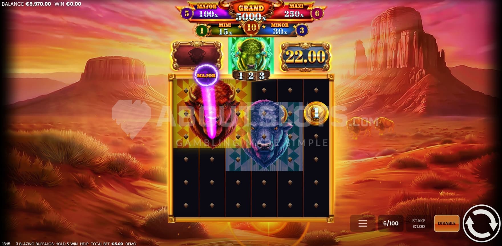 2 Giant Buffalo Symbols in view