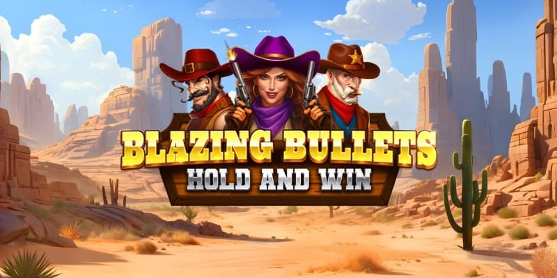 Blazing Bullets: Hold and Win Banner